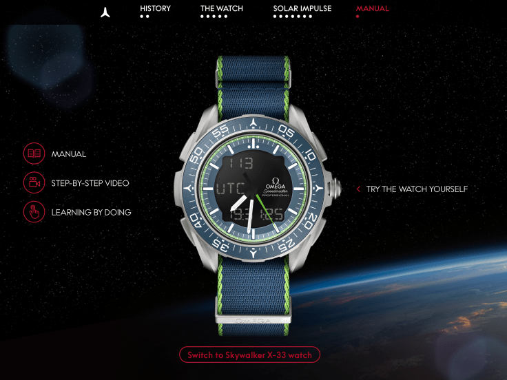 Omega X-33 Skywalker iPad App